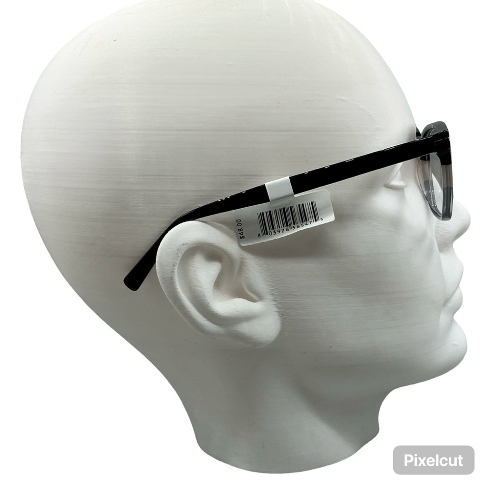 Import Men MV044 Wyatt BLK Black Rectangular Eyeglasses Frames 53-20-145 New - Picture 3 of 5